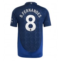 Camiseta Manchester United Bruno Fernandes #8 Segunda Equipación Replica 2024-25 mangas cortas